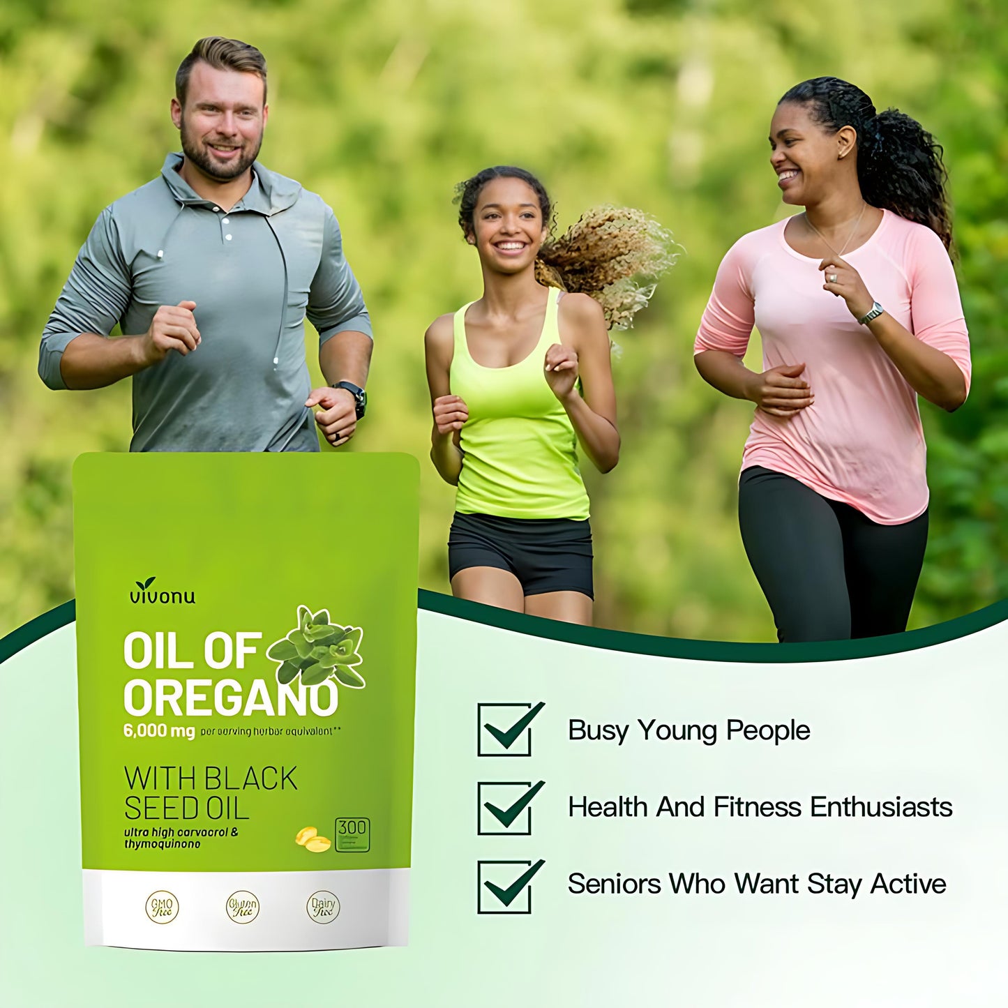 Oil of Oregano with Black Seed Oil 300 Capsules | Natural Antioxidants | Nutritional Support | Highly Effective Botanicals Dietary Healthcare Supplement